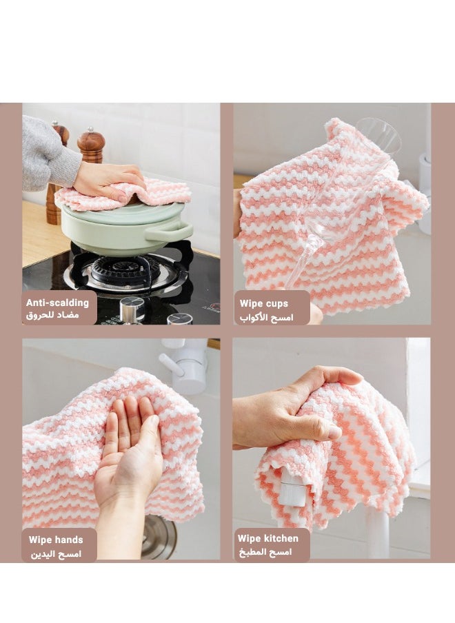 20-Piece Cleaning Cloth Set 30cm x 30cm, Absorbent Coral Fabric, for Kitchen - pzsku/Z7F429DA79C108C9A388DZ/45/_/1733902796/860125ab-b58e-4fc6-a38c-efaeffcb1878