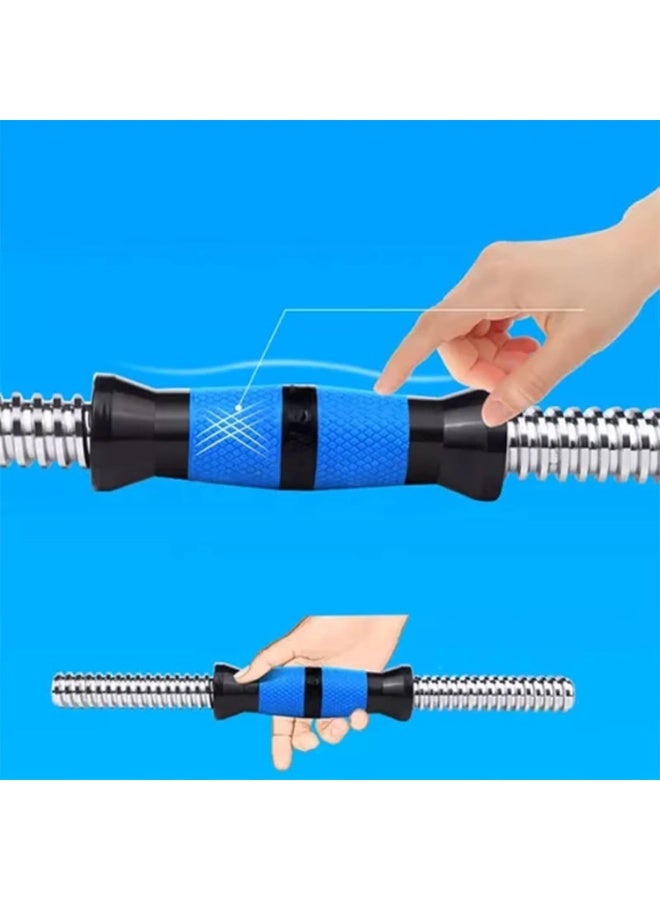 QSHOP Dumbbell Handle Straight Bar Dumbbell Handles with Rotary Lock by QSHOP® Cast Iron Solid Dumbbell Handles for Bodybuilding, Fitness, Powerlifting, Home & Gym Training  - Image 2