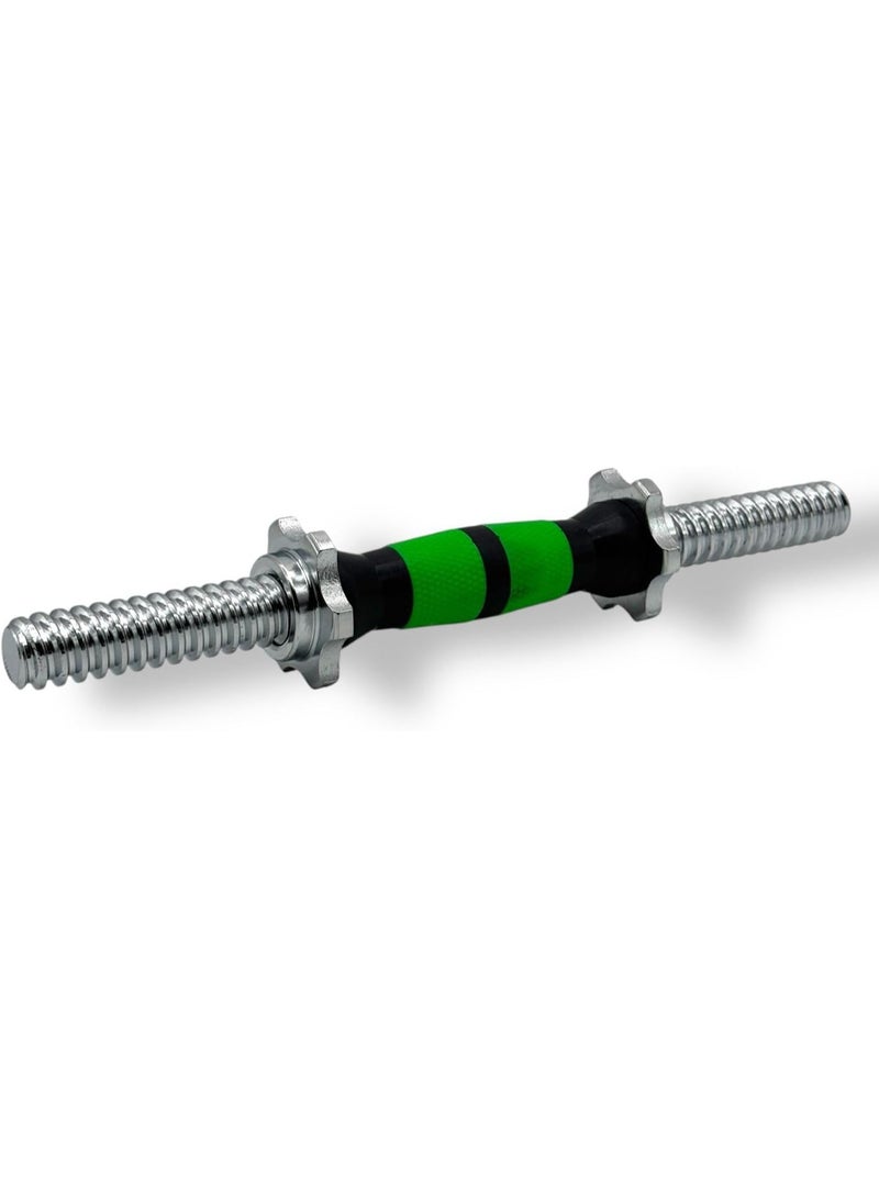 QSHOP Dumbbell Handle Straight Bar Dumbbell Handles with Rotary Lock by QSHOP® Cast Iron Solid Dumbbell Handles for Bodybuilding, Fitness, Powerlifting, Home & Gym Training  - Image 1