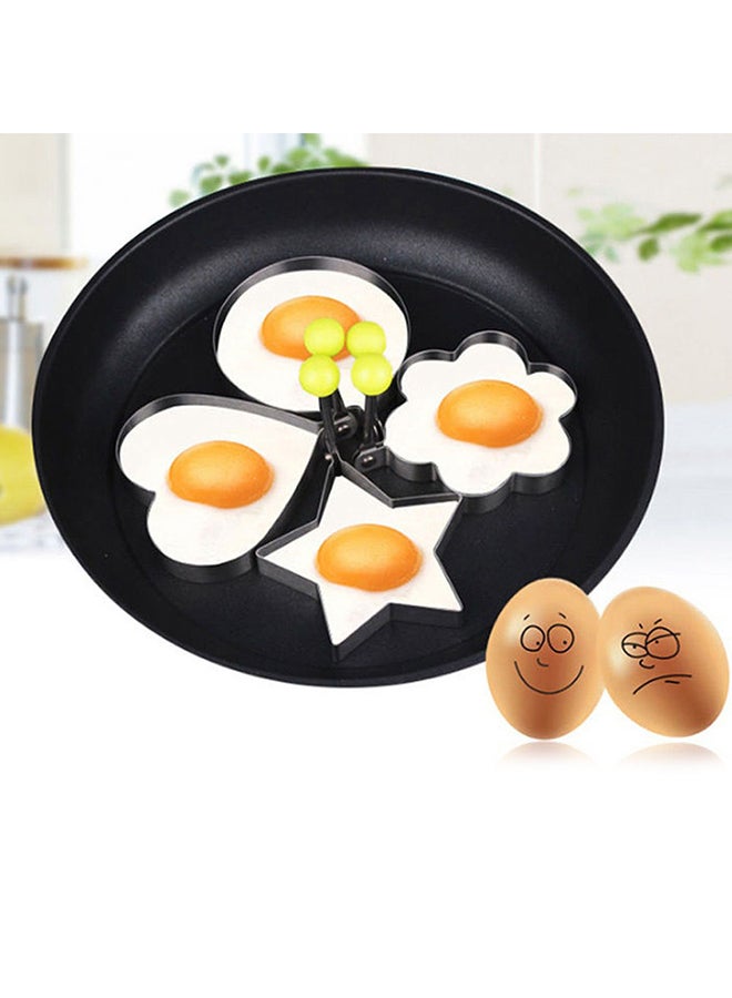 Sharpdo 4-Piece Egg Shaper Pancake Mould Silver - Image 4