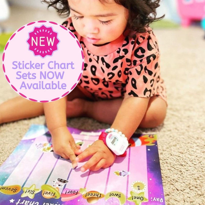 POTTY TIME Meet Potty Watch The 1st Watch Made to Help Your Child Potty Train (Fun Flashing Lights & Music Remind Them Every 30,60 or 90 Minutes), Pink - Image 5