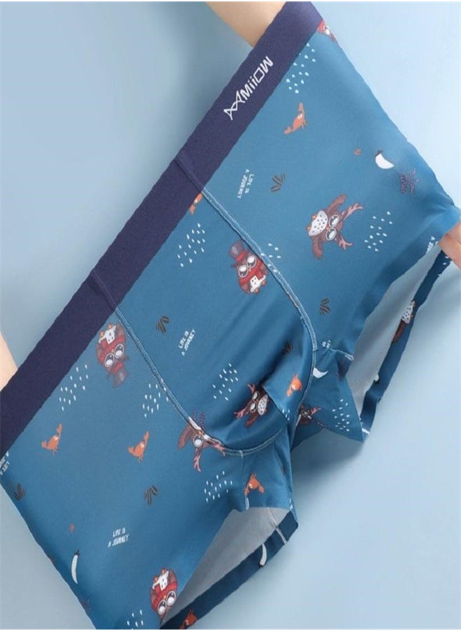 MIIOW - 3Pcs  Men Underwear Boxers Shorts Animal Print Boxershorts Cotton Man Boxer Soft Male Panties Breathable Trunks - Image 1
