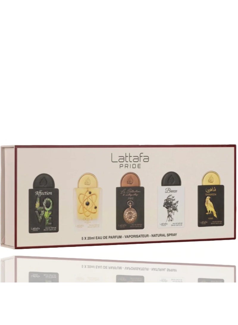 Lattafa Gift Set by Lattafa Pride 20ml x 5pcs for Unisex