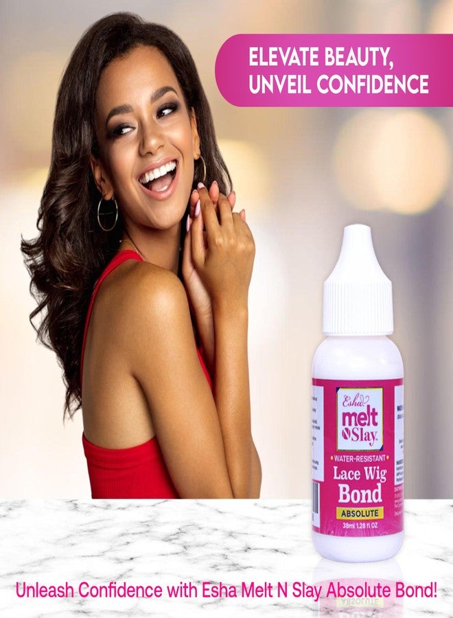 Esha Melt N Slay Absolute Lace Wig Bond - Invisible Wig Bonding Glue: Water and Oil-Resistant, Non-Toxic Formula for a Gentle, Secure Hold… - Image 4