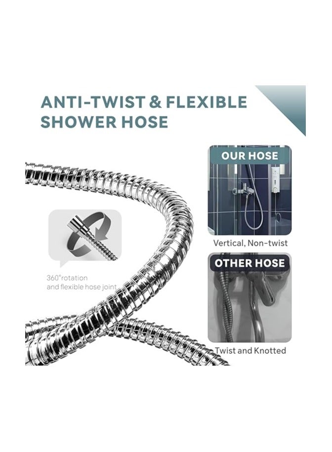 خرطوم دش مرن مضاد للالتواء من الفولاذ المقاوم للصدأ مقاس 120 سم - Image 2