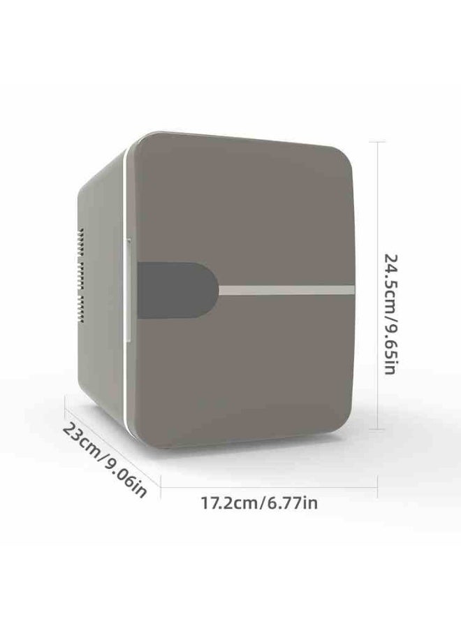 Compact Refrigerators ，Mini Fridge Cooler Warmer With - Portable Compact Refrigerator For Makeup, Skincare, Food，Gray - Image 3