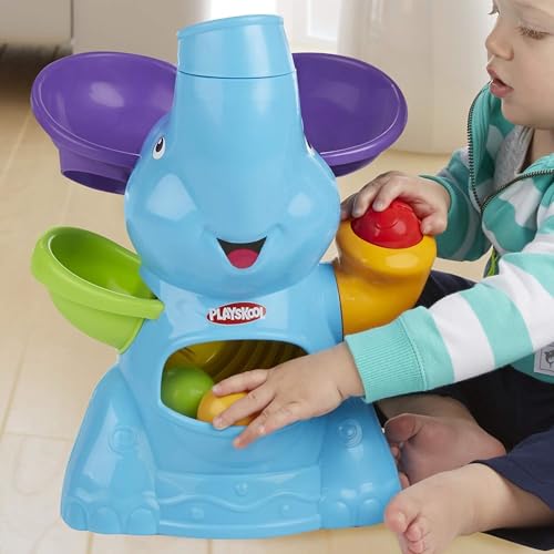 PLAYSKOOL لعبة بلايسكول إليفون بوسي بول بوبير النشطة للأطفال والرضع من 9 أشهر وما فوق مع 4 كرات ملونة (حصري على أمازون) - Image 5