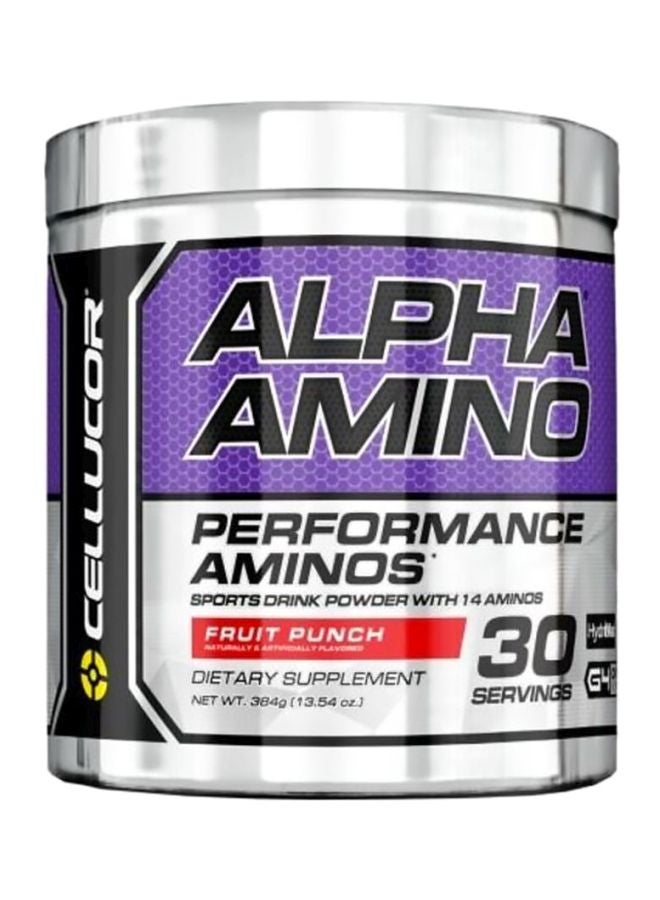 CELLUCOR Alpha Amino Performance Sports Dink Powder - Fruit Punch - 30 Servings - Image 1