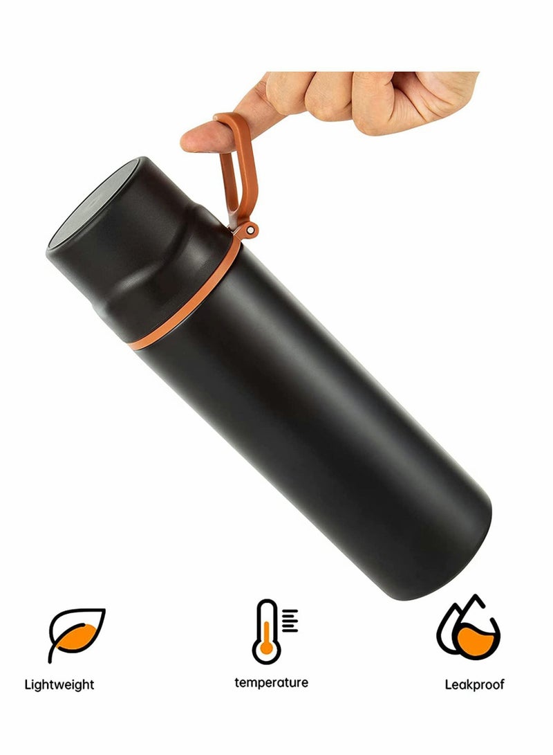 واي آند دي 450ml Insulated Water Bottle Stainless Steel Vacuum Coffee Cup with Handle, Flask Double Walled Sport Travel Mug Leakproof Lid, Keep Hot & Cold 12 Hours BPA Free, 15oz - Image 5