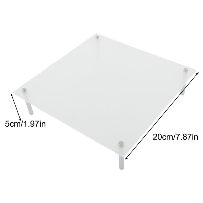 Clear Acrylic Cake Stand 20cm Medium Size For Wedding Birthday Party Dessert Display - Image 3