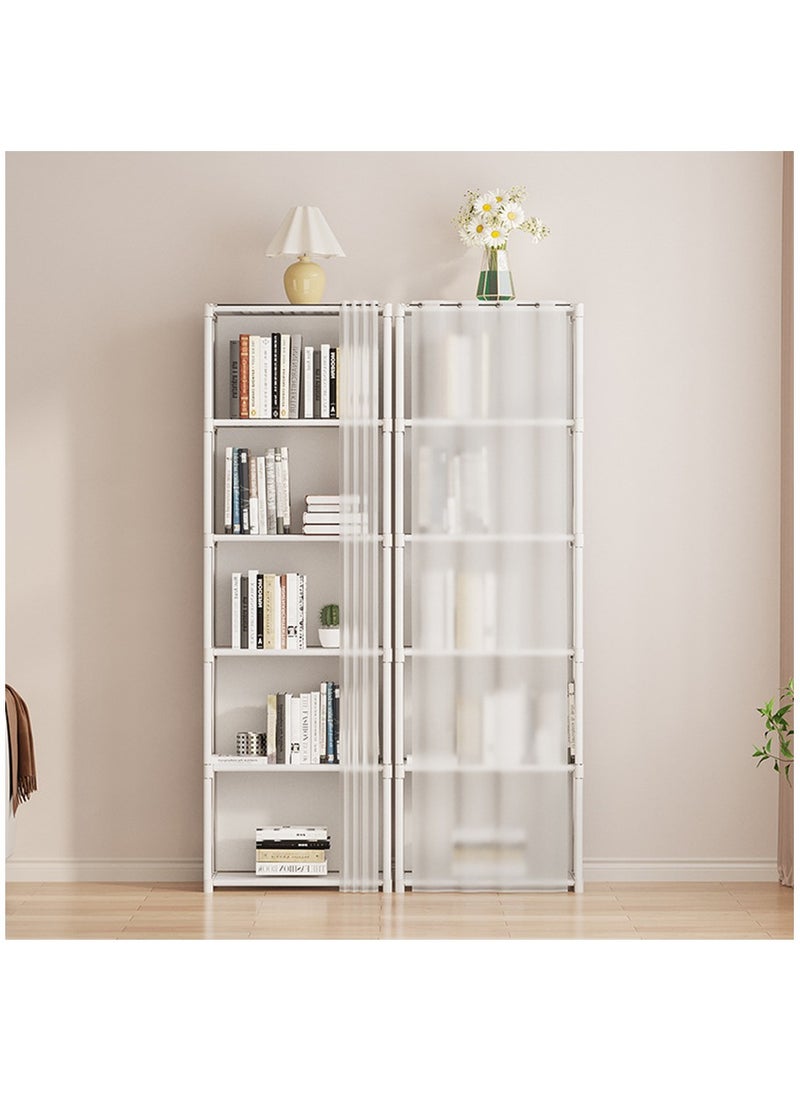 رف الكتب، منظم تخزين 10 مكعبات، خزانة كتب DIY، رف كتب مكعب معدني، حقيبة كتب طويلة لغرفة النوم، غرفة المعيشة، المكتب، منظم تخزين الخزانة