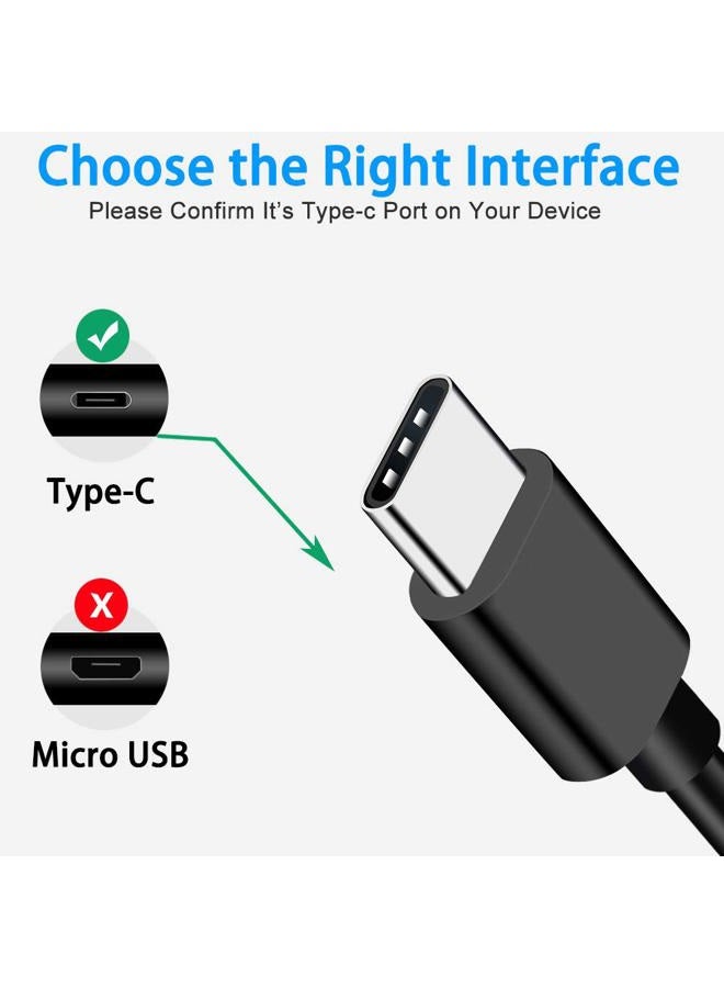VOTY كابل شحن USB C بطول 6 أقدام - عبوة 2 لجهاز GoPro Hero 11، Hero 10، Hero 9، Hero 8 Black MAX، Hero 7 Black، Silver، White، Hero 6، Hero 5، 2018، Hero5 Session، كابل شاحن نوع C لنقل البيانات ومزامنة الطاقة - Image 4
