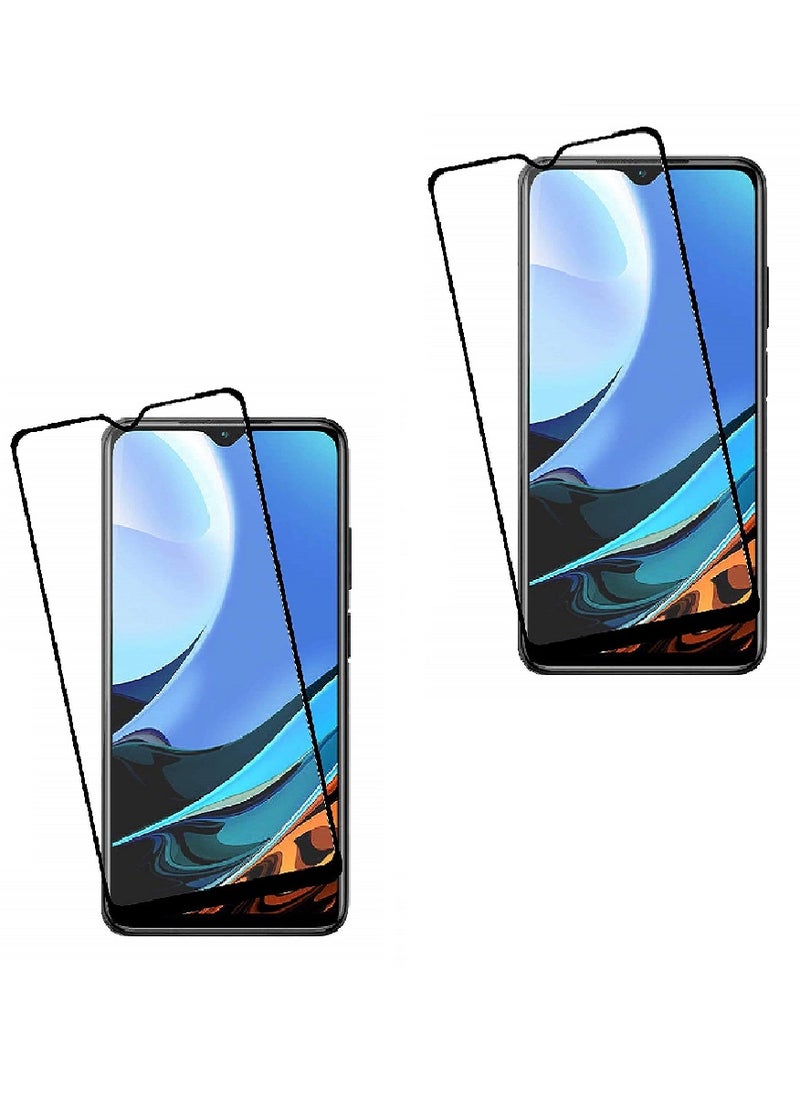 Super 2 Pieces Tempered Glass Screen Protector 5D Designed For Xiaomi Redmi Note 9 Full Glue Edge to Edge Full Screen Coverage And Bubble Free - Image 1
