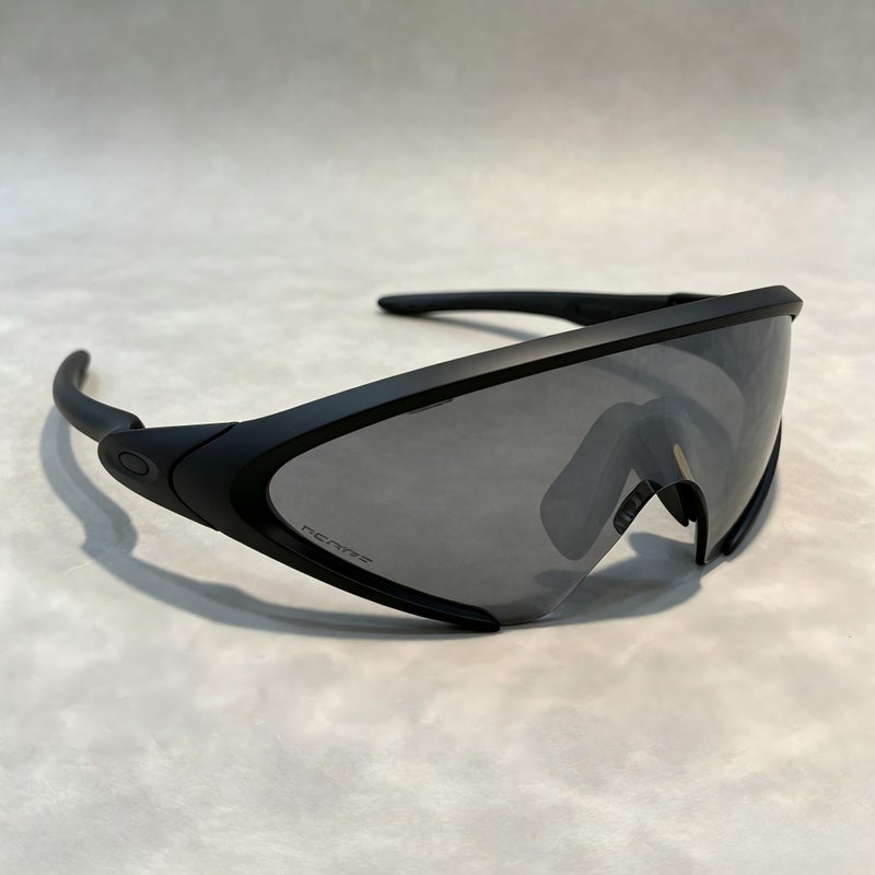 Oakley Matte Black Wrap Around Prizm Sports Sunglasses UV400 Windproof Polarized Cycling Driving Shades for Men Windproof Anti-Glare - Image 2