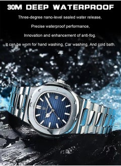 POEDAGAR Watch for Men Quartz Stainless Steel Water Resistant Analog Watch  - Image 5