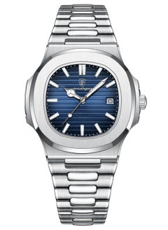 POEDAGAR Watch for Men Quartz Stainless Steel Water Resistant Analog Watch  - Image 1