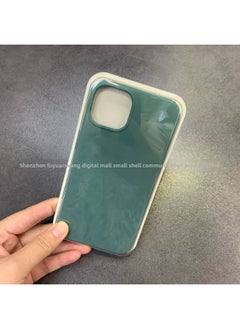Generic For Iphone16 Liquid Silicone Phone Case For Iphone 16Pro Max/16Pro Full Covering Drop-Resistant Protective Case-Color:Pine Needle Green [with Logo]]-Applicable Model:For Iphone16e [sealed Packaging]  - Image 1