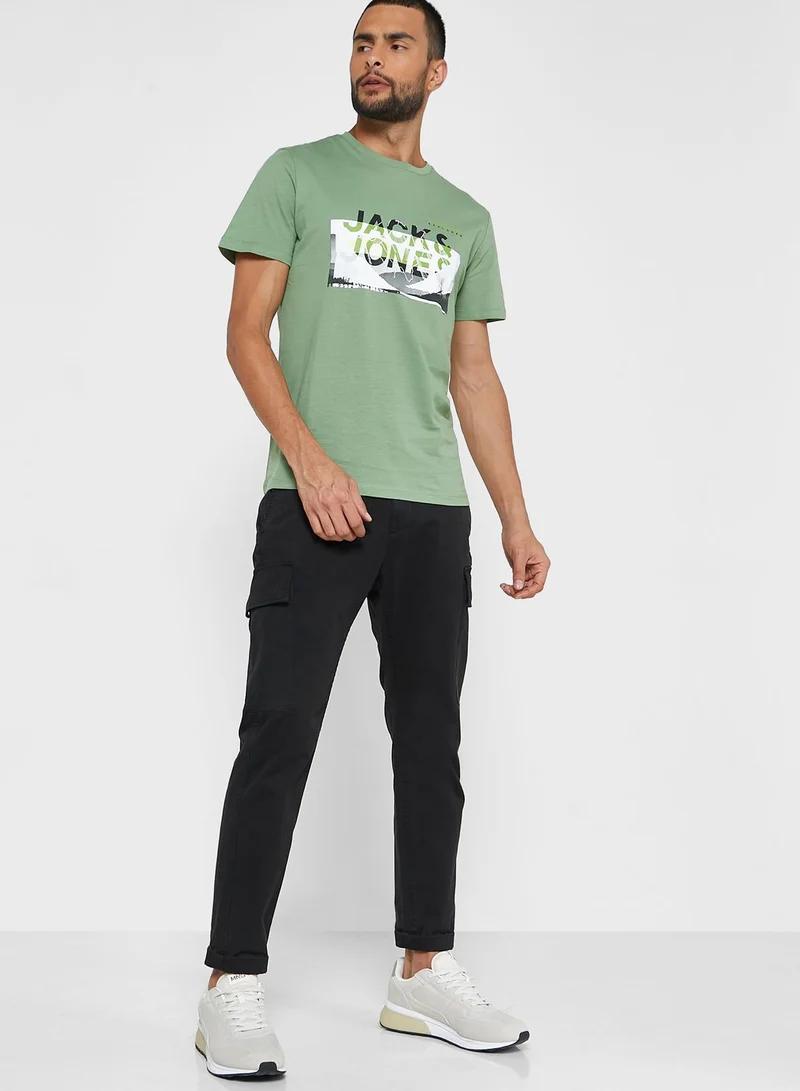 JACK & JONES Graphic Crew Neck T-Shirt