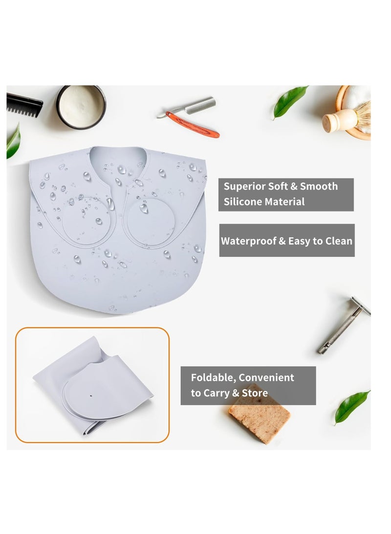 Aiseely AISEELY Large Hair Dye Collar, Waterproof Weighted Front Hair Collar Barber Hair Dye Guide Collar, Silicone Hair Cutting Shawl, Rubber Neck Wrap Neck Guard, Salon Hairdressing Hair Cutting Pad  - Image 2