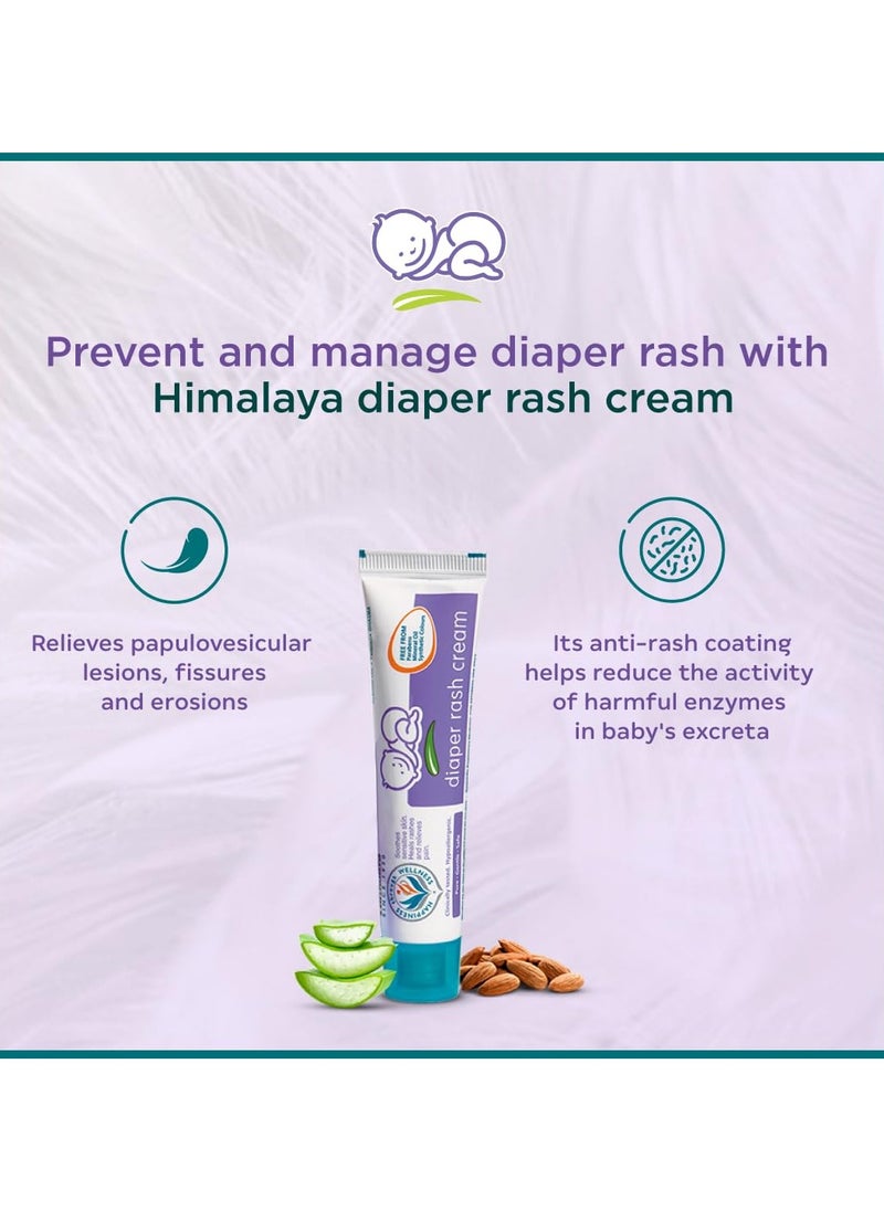 Himalaya Baby Diaper Rash Cream (100g), Relieves Rashes, reduces Redness and Irritation ,infusing Aloe Vera and Almond Oil  - Image 4
