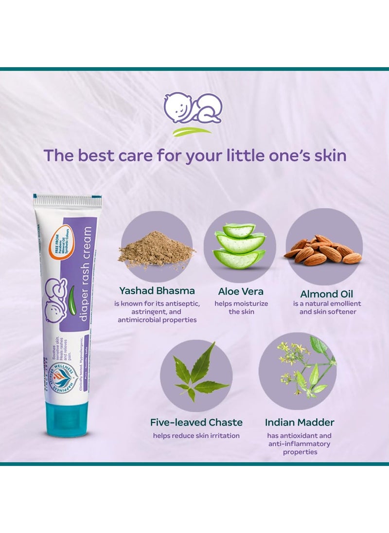 Himalaya Baby Diaper Rash Cream (100g), Relieves Rashes, reduces Redness and Irritation ,infusing Aloe Vera and Almond Oil  - Image 5