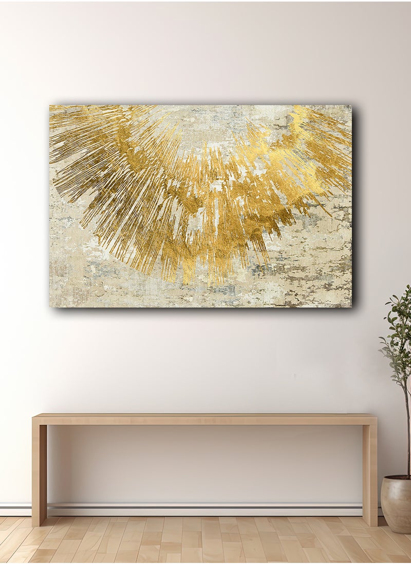 LOWHA Canvas Wall Art Stretched Over Wooden Frame with Abstract Oil Painting  - Image 2