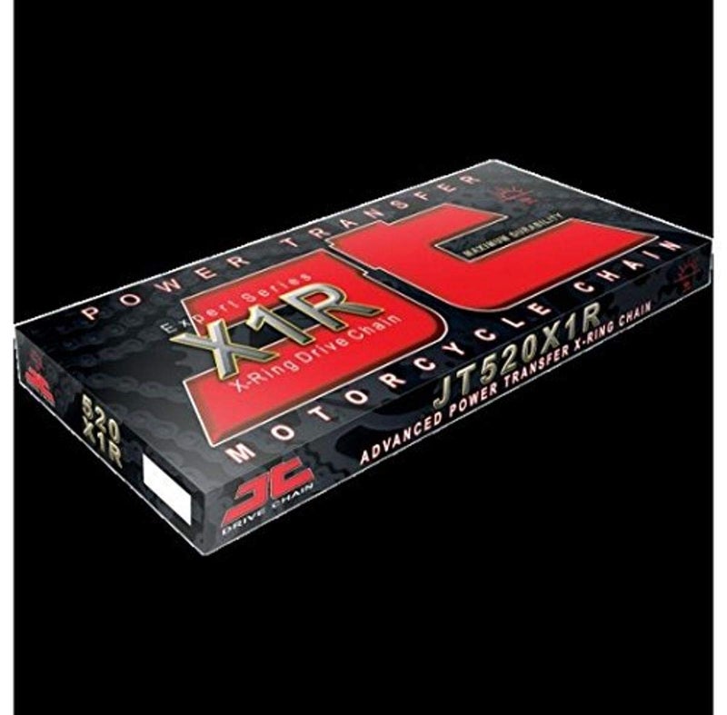 JT Chain JTC520X1R114DL 520 Series Black Steel 114 Link Heavy Duty XRing Chain with Connecting Link