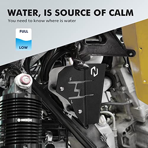 NICECNC Coolant Tank Protector Compatible with Yamaha Raptor 700 YFM700 2013 2015-2024,Raptor 700 YFM700R 2006-2008 2014 Black ATV Expansion Motorcycle Accessories - Image 3