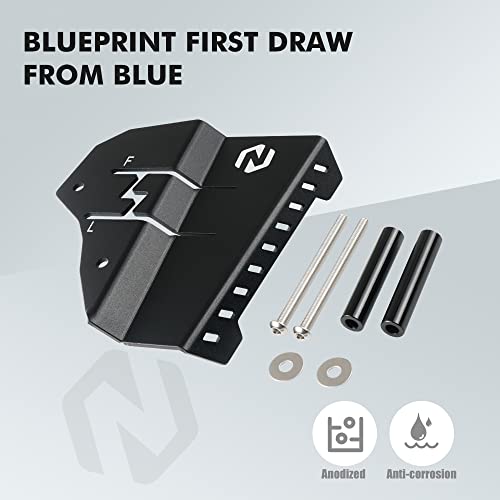 NICECNC Coolant Tank Protector Compatible with Yamaha Raptor 700 YFM700 2013 2015-2024,Raptor 700 YFM700R 2006-2008 2014 Black ATV Expansion Motorcycle Accessories - Image 5