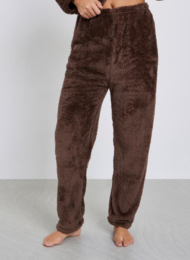 Styli Bear Ears Hooded Contrast Pocket Top and Pyjama Set - Image 5