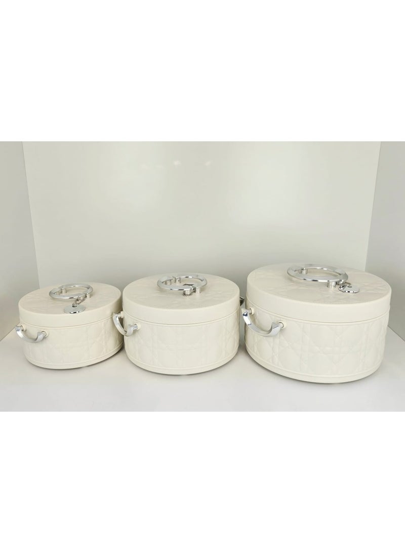 رادین طقم سخان طعام معزول – 3 قطع | يحافظ على الطعام ساخنًا لساعات طويلة | طاجن حراري للتقديم - Image 1