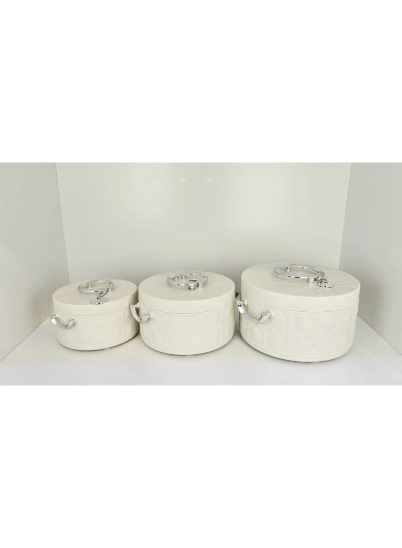 رادین طقم سخان طعام معزول – 3 قطع | يحافظ على الطعام ساخنًا لساعات طويلة | طاجن حراري للتقديم - Image 2