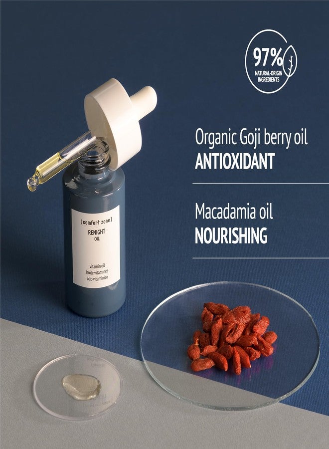Comfort Zone ] Renight Nourishing Vitamin Face Oil, Double Hydrating Action For Silky Texture, Night Treatment, 1 fl. oz. - Image 4