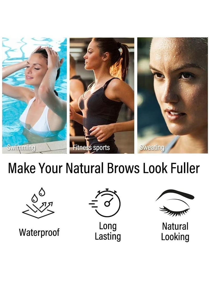 CMGTYYD - Instant Eyebrow Tint Kit, Semi Permanent Eyebrow Dye Safe & Professional Waterproof Eyebrow Tinting Kit Suitable For Salon and Home Use Lasting for 4-6 Weeks (black) - Image 1