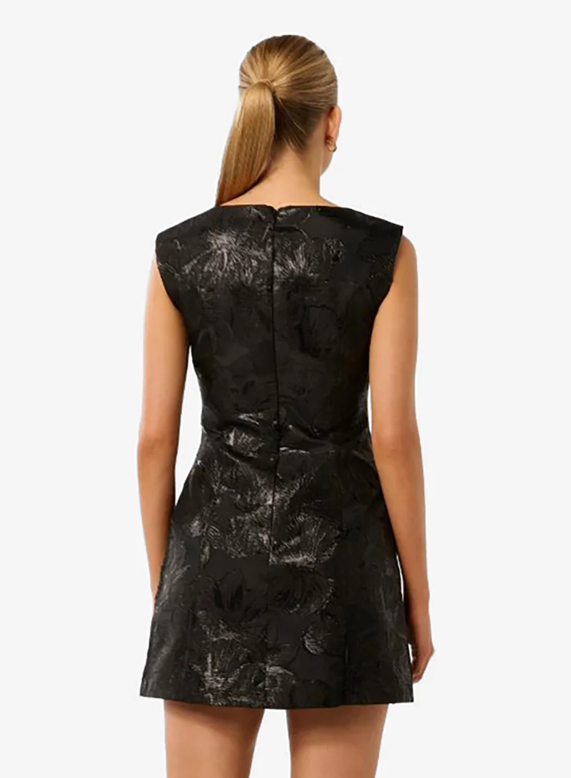 forever new Evan Jacquard Short Sleeve Mini Dress