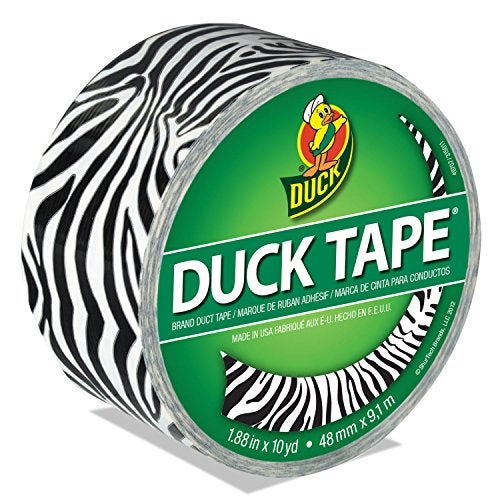 Duck 1398132 1.88" X 10 Yards Zig-Zag ZebraTM DuckÂ Tape - Image 1