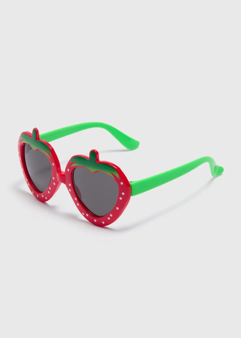 Matalan Girls Red Strawberry Sunglasses
