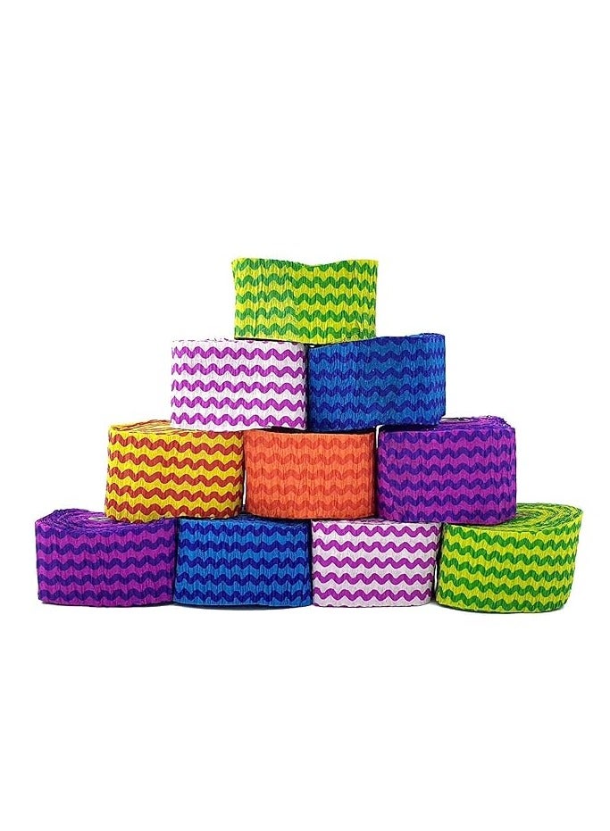 Terabyte Design Crepe Paper Streamer Ribbon Decorations for Birthday, Wedding, Craft and Various Festivals & Party (Waves) Pack of 12 - Image 2