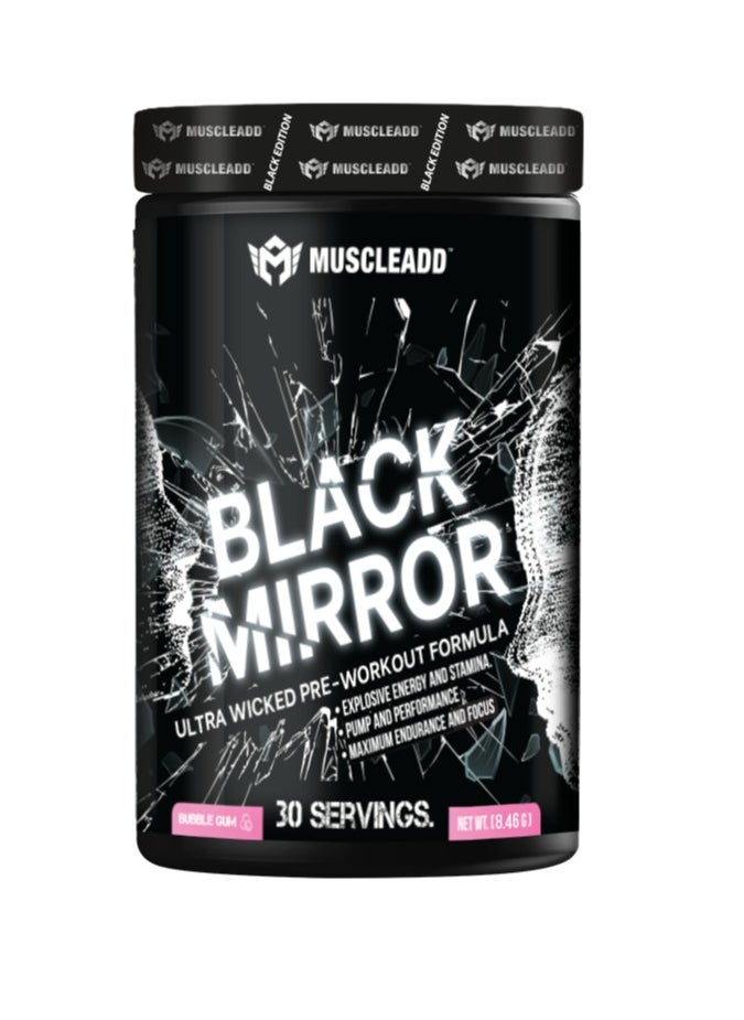 MUSCLEADD Black Mirror-253.8G.-30Serv.-Bubble Gum  - Image 1