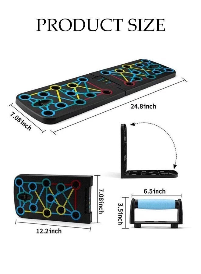DUNISO Push Up Board,Push up Handles for Floor,Foldable Fitness Board,Home Workout Equipment,Durable, Sturdy, and Slip Resistant,for Chest, Arm, and Muscle Workouts ﻿ - Image 2