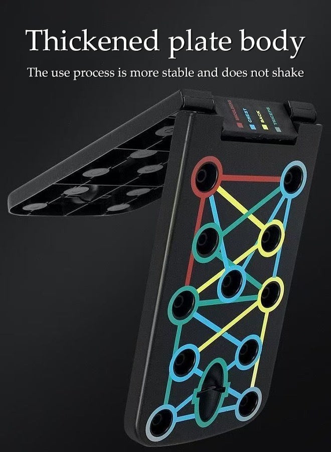 DUNISO Push Up Board,Push up Handles for Floor,Foldable Fitness Board,Home Workout Equipment,Durable, Sturdy, and Slip Resistant,for Chest, Arm, and Muscle Workouts ﻿ - Image 3