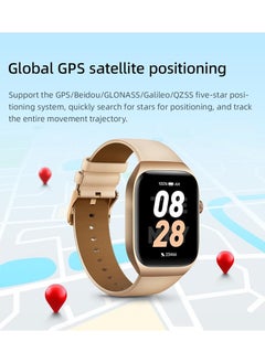 Mibro Mibro Smart Watch T2 (Light Gold) - 1.75" Amoled Display, Bluetooth Calling, 10 Day Battery Life, 2ATM Waterproof, GPS Positioning, 105 Sports Modes, Heart Rate Monitoring, Sleep Monitoring  - Image 2