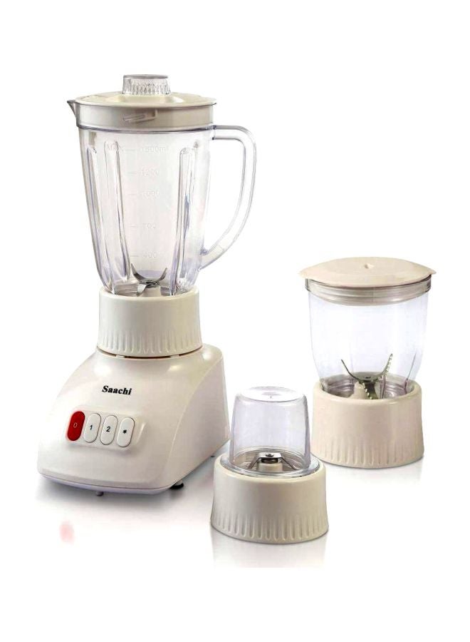 saachi 3 In 1 With Unbreakable Jar Countertop Juicer And Blender 400 W ‎NL-BL-4379 White 400 W ‎NL-BL-4379 White - Image 2