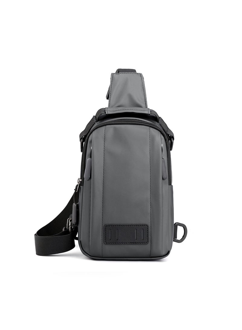 Waterproof crossbody bag - grey - Image 2