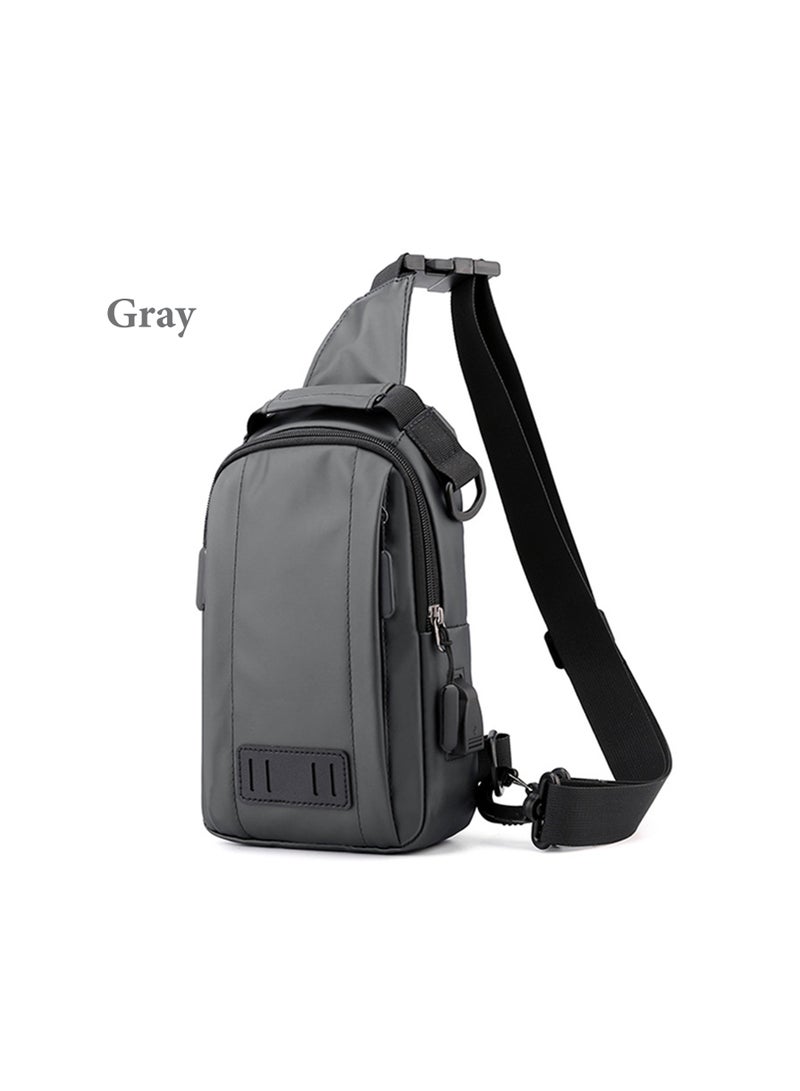 Waterproof crossbody bag - grey - Image 1