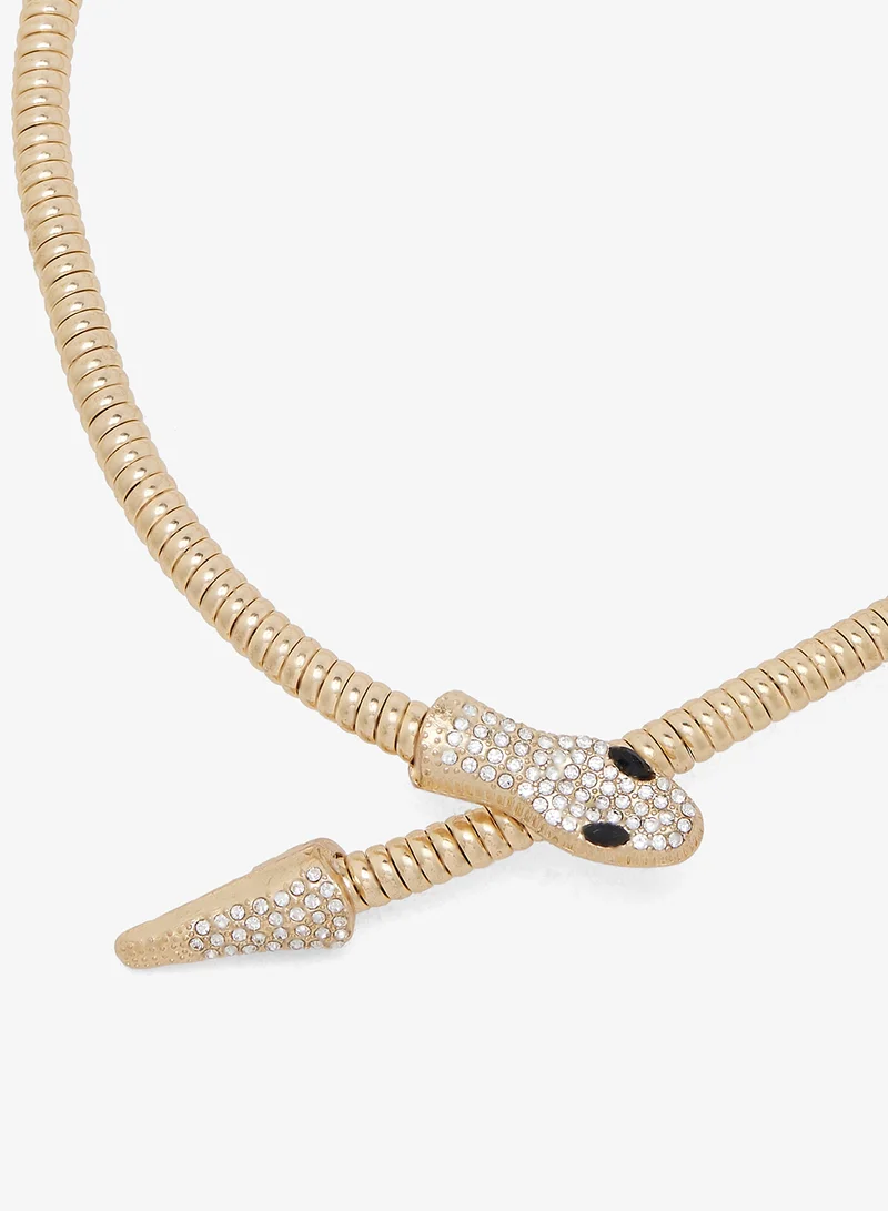 Ella Gold Gold Detail Neck Choker for Women | Best Price UAE