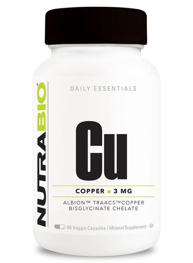 NutraBio مركب النحاس (3 ملغ) دعم المناعة 90 كبسولة - Image 3