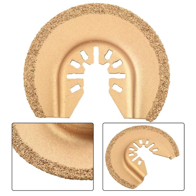 1pc Oscillating Multi-Tool Blades with Semicircle cemented carbide blade - Image 1