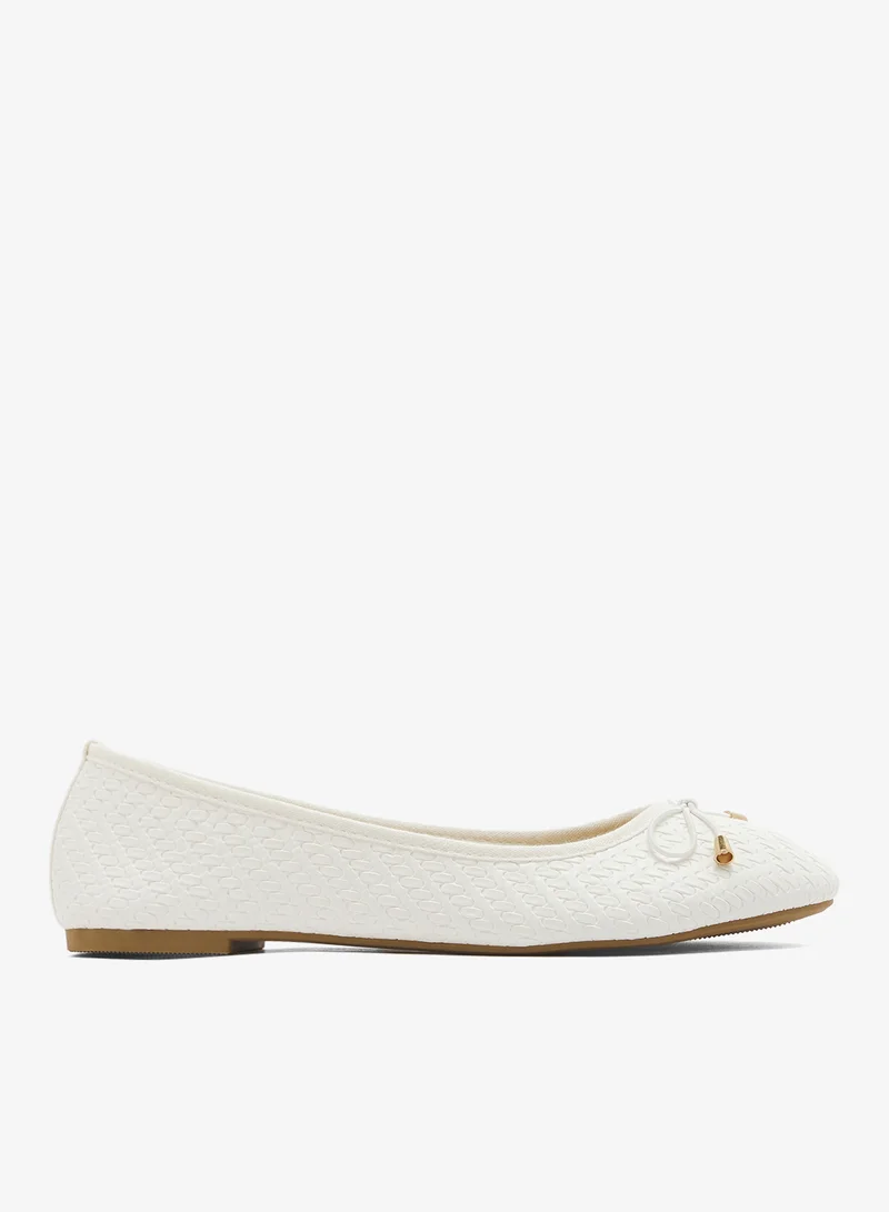 Ginger Raffia Ballet Flats