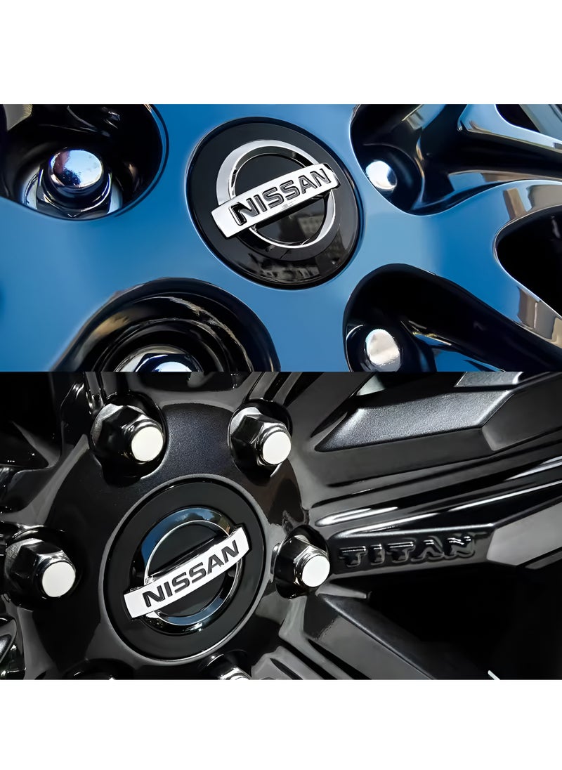 Nissan 4Pcs Car Wheel Center Hub Caps Covers for Nissan  - Image 2